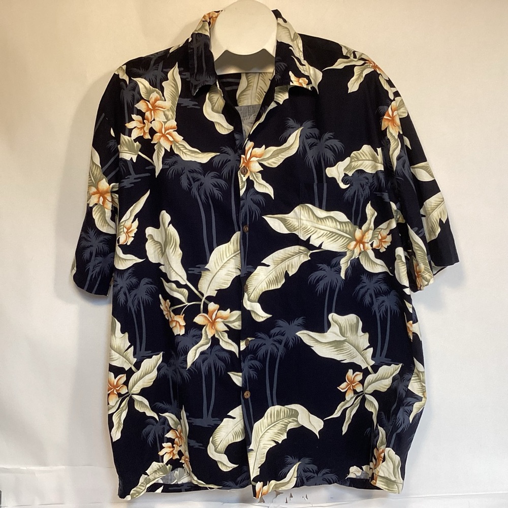 Vintage Hawaii Floral button down shirt Mens size 2XL Pacific Legend made Hawaii